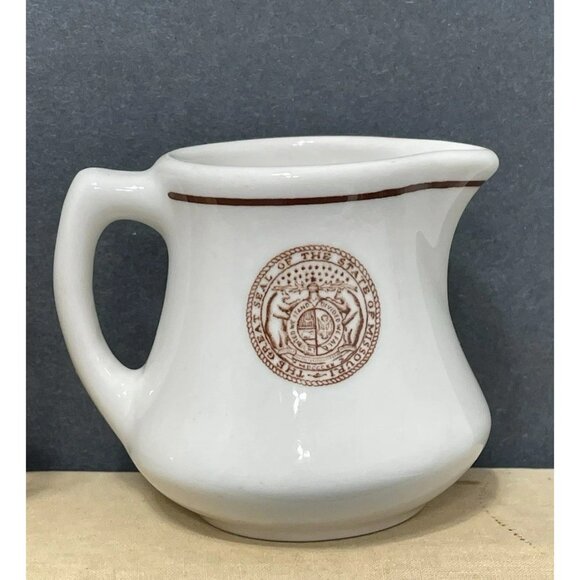 Vintage Creamer Pitcher Walker China Seal Of Missouri 2-35 Restaurant Ware - Picture 3 of 4